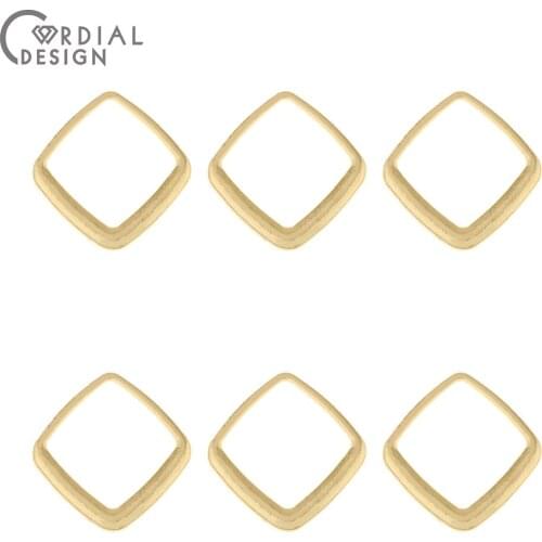 Cordial Design 100Pcs 19*19MM Jewelry Accessories/Earring Pendant/DIY Charms/Rhombus Shape/Jewelry Findings Components/Hand Made
