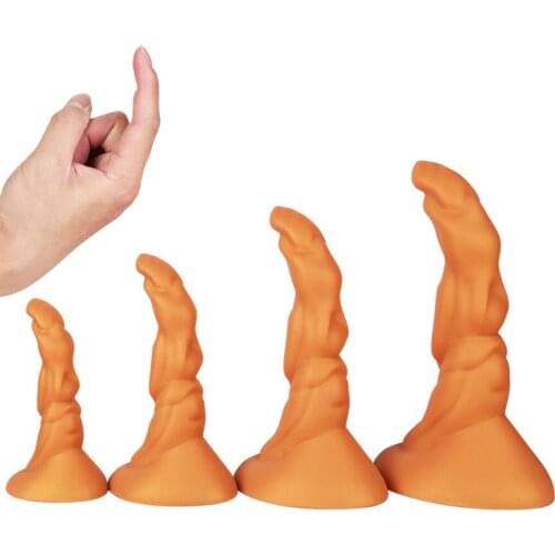 Finger Design Silicone Anal Dildo Huge Male SM Big Butt Plug Sex Toy Gay Prostate Massage Anus Dilator Women Vagina Masturbator