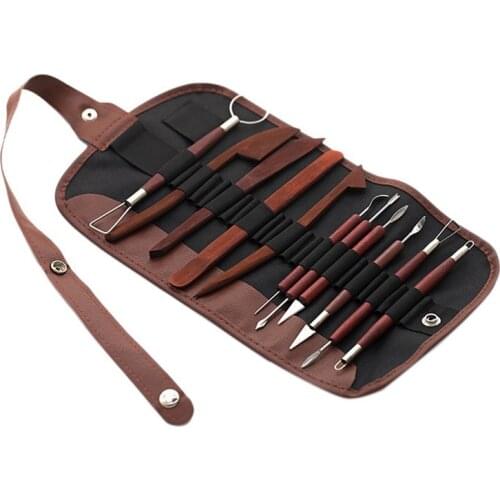 12 Pcs Polymer Clay Tools Ceramic Pottery Tools Sculpting Kit Wax Tools for Shaping Embossing Sculpting Clay Soap Making