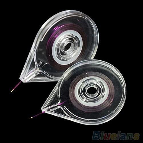 Nail Art Striping Tape Line Case Tool Sticker Box Holder Easy Use Design kk06