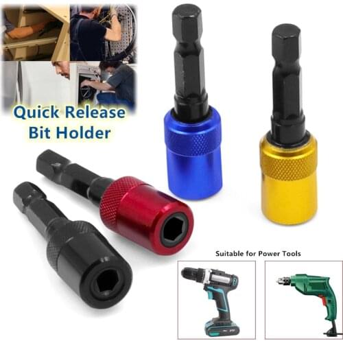 Hot！1pcs Steel Hex Shank Quick Release Screw Depth Screwdriver Bit Holder High Quality Securely 60mm Extension Bar Power Tools