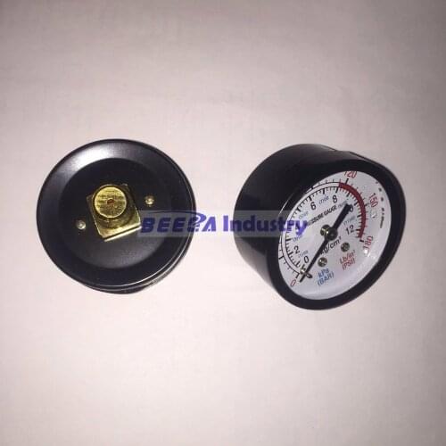 50mm diameter, G1/4 thread, iron shell pressure gauge for air compressors