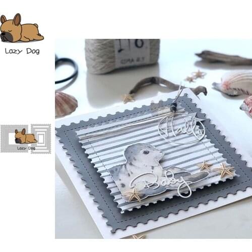 Background Frame Metal Cutting Dies Scrapbooking Stencil DIY Mold Knife Craft Embossing Die Cuts Card Making New Dies For 2020