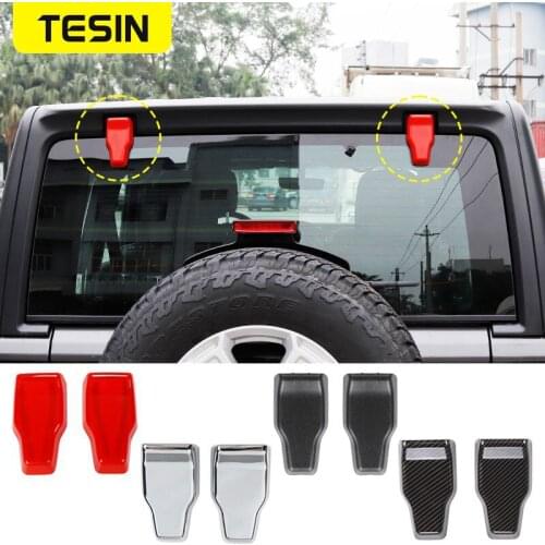 TESIN Car Stickers for Jeep wrangler JL 2018 Car Rear Windshield Glass Hinge Sticker Decoration for Jeep wrangler JL Accessories