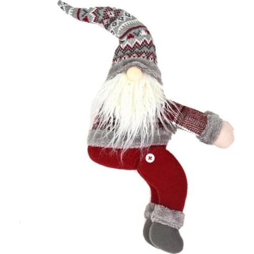 2020 New Christmas Curtain Decorations Forester Knitted Wool Curtains Hold Door Button Home Adornment