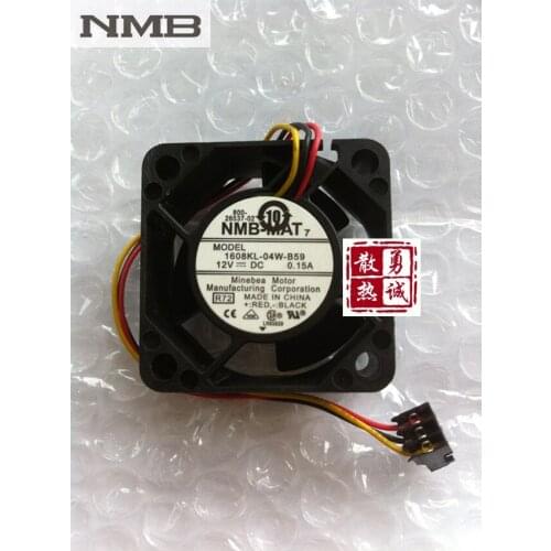 Original For NMB 1608KL-04W-B59 R72 12V 0.15A 4cm fan 4020 server inverter cooling fan