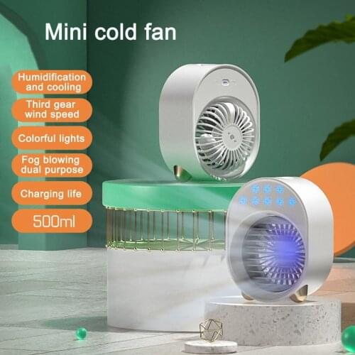 Hot Sale Mini Air Conditioner Portable Fan USB Rechargeable Air Cooler Multifunctional Humidifier For Office Personal Air Cooler