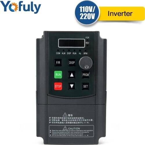 New 0.75KW/1.5KW /2.2KW Inverter VFD 220V AC Frequency Inverter Single Phase Input 3 Phase Output Frequency Converter