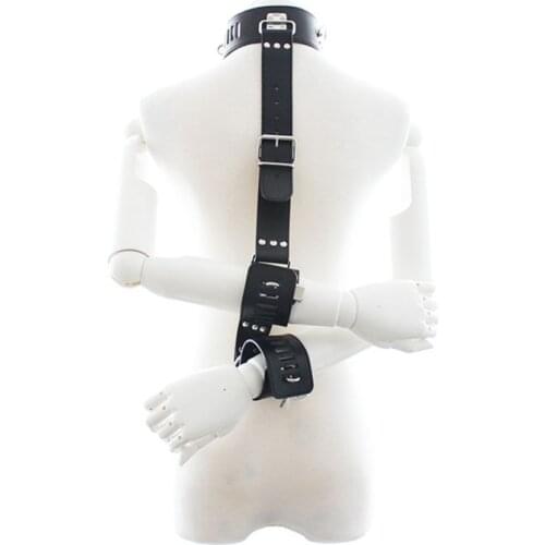 Sexy Collars Bondage Collar with Hand Cuffs Fetish S&M Slave Neck Cuffs Restraints Sex Products for Couples Sex Toys Women Men
