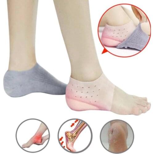 Silicone Gel Height Increase Insole Heel Lifting Inserts Shoe Foot Care Protector Elastic Cushion Arch Support Insert for Unisex