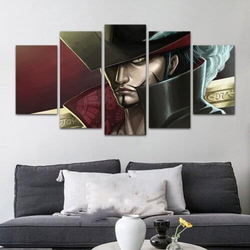 Modern HD Printed Pictures Framework 5 Panel Cool Anime Character Wall Art Home Decor Canvas Painting Posters For Living Room