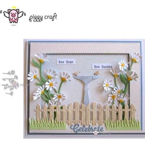 Piggy Craft metal cutting dies cut die mold New 4Pcs daisy flowers Scrapbook paper craft album card punch knife art cutter die