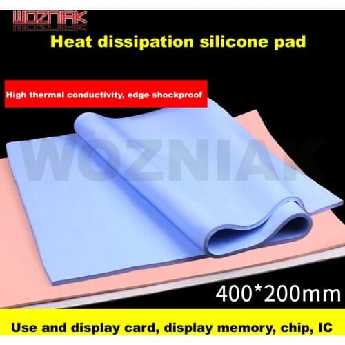 Heat dissipation silicone pad Heat conductive silica gel sheet CPU Thermal silicone pad Laptop chip Heat Sink Heatsink Cooling