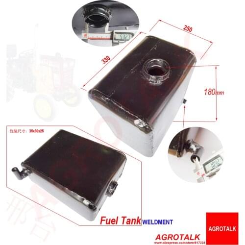 Fuel tank for Xingtai tractor XT-120D / XT-150 with vertical engine DHL 190-12 / 195 , Part number