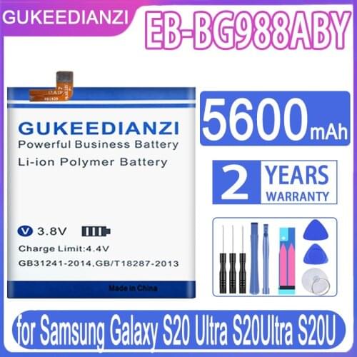 GUKEEDIANZI Replacement Battery EB-BG988ABY 5600mAh for Samsung Galaxy S20 S20Ultra S20U