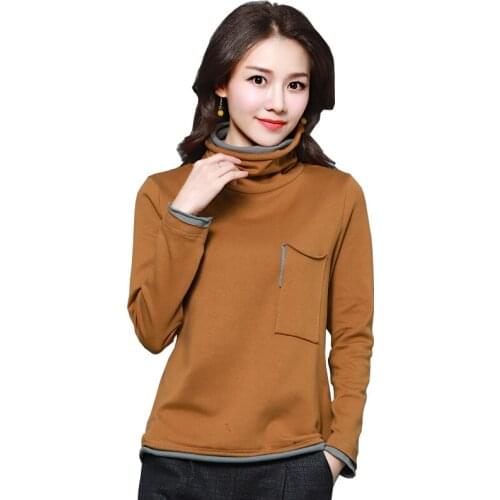 Womens Sweater Solid Color Casual Knitted Long Sleeve 2019 New Fashion Pullover Winter Tops Korean Sweaters Women Thick Jumper