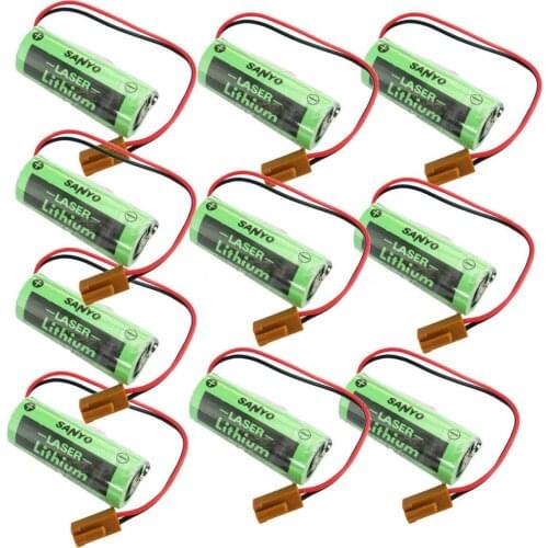 10pcs NEW CR17450SE-R 3V CR17450 17450 For GE FANUC Replacement BATTERY A98L-0031-0012 A02B-0200