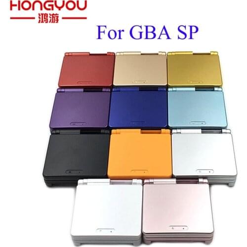 10Pcs For Advance SP Housing For Nintendo GBA SP For Gameboy Housing Case Cover Replacement Full Shell