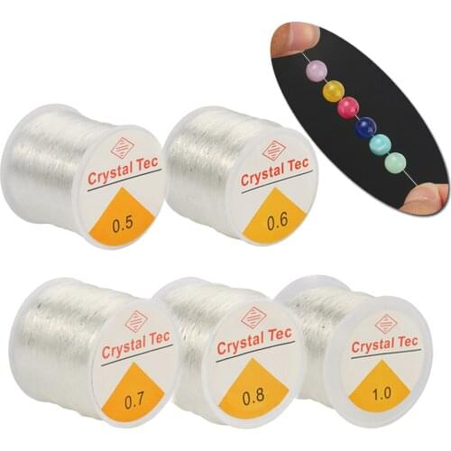 100m/roll Strong Plastic Crystal Elastic Line Jewelry Making Supply DIY Beading Stretch Cords Wire String jewelry thread String
