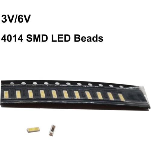 100pcs 4014 Replace 4020 SMD LED Beads Cold white 0.5W 1W 3V 6V 150mA For TV/LCD Backlight LED Backlight High Power LED