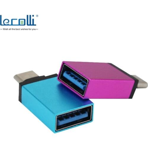 USB3.0 Internal Thread To C-Type Adapter Aluminum Alloy Long 2 In 1 Compact Portable Android Device U Disk Converter