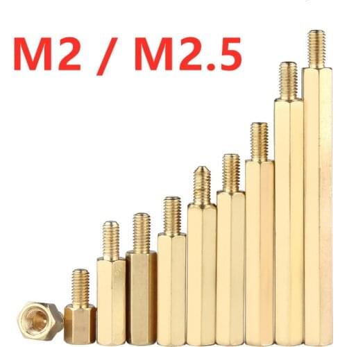 20Pcs M2/M2.5 Spacing Screw Pcb Standoff Pilar Hex Head Struts Copper Stud Nut PC Motherboard Standoff Spacer
