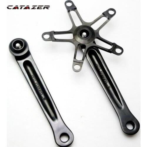 Aluminium Alloy 170mm Square Hole BCD 130mm Lightweight Bicycle Crankset for Brompton Folding Bike Crank