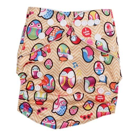 Baby 6pcs Pack Pocket Washable Adjustable Cloth Diaper with 2 Inserts Free Shipping