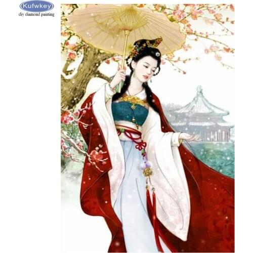 DIY Japanese Geisha picture of rhinestones icon diamond painting cross stitch kits women diamond embroidery mosaic crafts 5d art