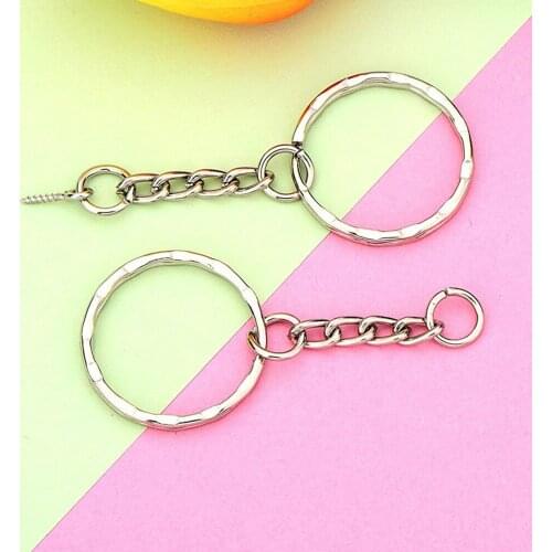 50pcs Ring Key Chains Kits Keyring with Eye Screw DIY Accessories Jewelry Making T Wedding Favors Gifts for Guests Party Gift