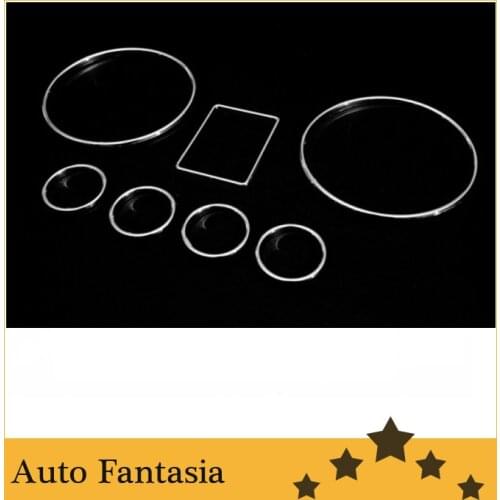 Chrome dash gauge ring set - for Audi a3 8l