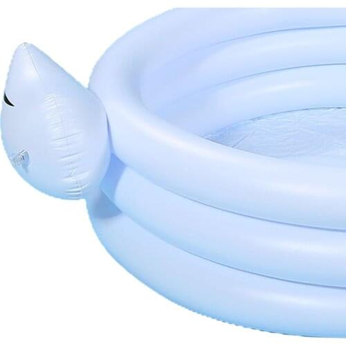 PVC Inflatable Pool Kids Swan Floats Kids Fun Ride On Swim Ring Play Toys