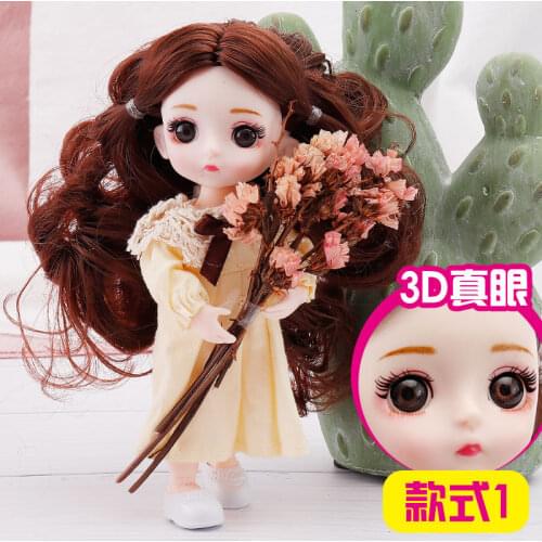 New 17cm BJD Doll 13 Movable Joints Dolls Makeup Casual Wear Clothes with Shoes Doll Accessories Toy for Girls Gift