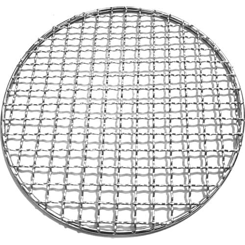 BBQ Grill Cooking Baking Rack Baking Barbecue Round BBQ Grill Grid 304 Stainless Steel Home Net Meshes Grate Mesh BBQ Grill