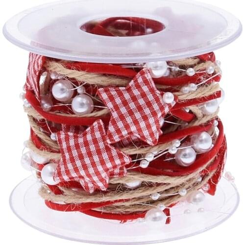 Tree Christmas Decoration Bouquet Package Gift Ribbon Roll DIY Wrapping Supplies Wood Chip Decoration Belt