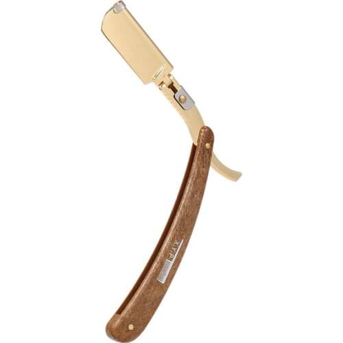 Manual Shaver Professional Straight Edge Stainless Steel Sharp Safety Barber Razor Folding Shaving Knif