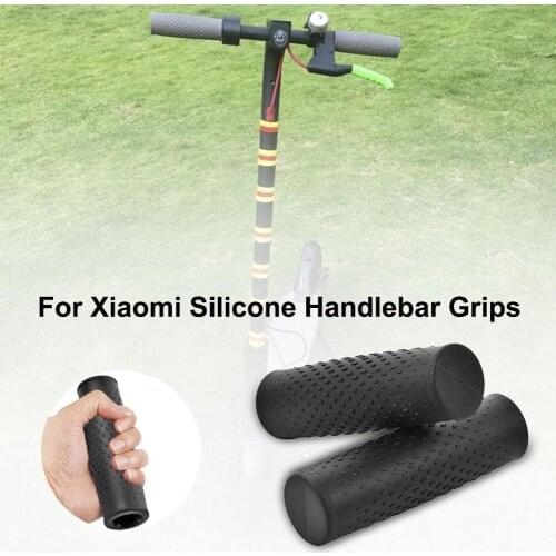 2PCS Scooter Silicone Handlebar Grips Anti-skid Soft Rubber Bar Grips for Xiaomi Scooter M365 Accessories