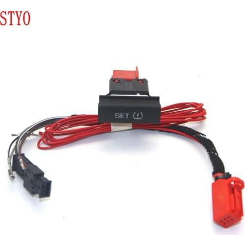 STYO Car Tire pressure warning TPMS SET switch with cable for Octavia 2010-2014 1ZD 927 127