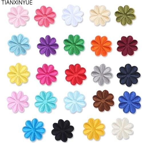 TIANXINYUE flower patches embroidery patch iron on bag patches DIY patches for clothing