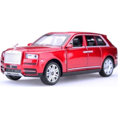 1:32 Scale Cullinan Diecast Car Metal Model Sound And Light Pull Back SUV 7 Doors Can Be Opened For Kids Gifts Toys