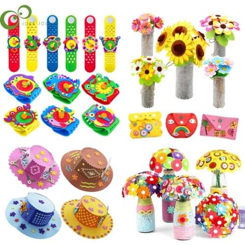 1Set EVA Foam Paper Non-woven fabric Craft Toys Educational DIY Toys Handmade Art Craft Creativity Toys for Children gifts YJN