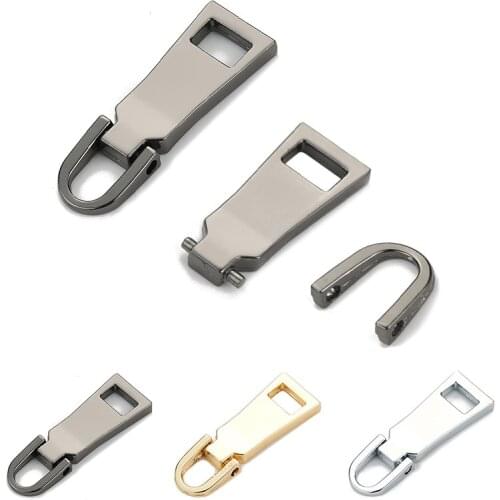 1PC 3# 5# 8# Detachable Metal Zipper Head Pulls For DIY Tailor Repair Clothes Luggage Bag Replacement Accessories Zipper Pullers