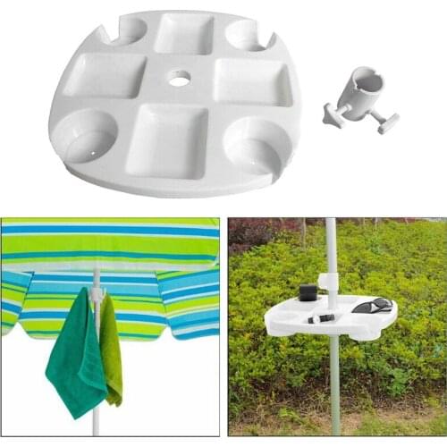 1Pcs Beach Umbrella Table Tray Snack Drink Holder For Patio Garden Swimming And Cup Holde Pool