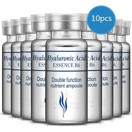 BIOAQUA 10PCS/Set Hyaluronic Acid Serum Moisturizing Vitamins E Facial Moisturizing Anti Wrinkle Aging Collagen Day