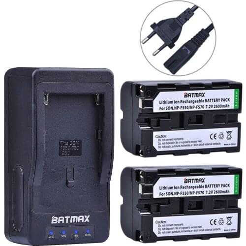 2PCS NP-F550 NP-F570 NP F550 F330 F570 Battery&Rapid Charger For Sony CCD-TR910 CCD-TR917 CCD-TRV110K DCR-TRV120 DCR-TRV130