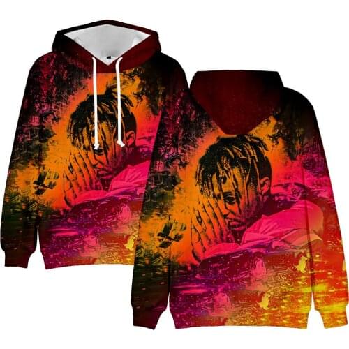 2021 New JUICE WRLD Hoodie Casual Sweatshirt Teenager Adult Kids Pullover Hooded Long Sleeve 3D Pattern Streetwear Clothes