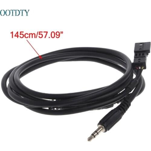 New Arrival 3 Pin 3.5mm Jack AUX Adapter Radio Interface Cable For BMW BM54 E39 E46 E53 X5 jun8