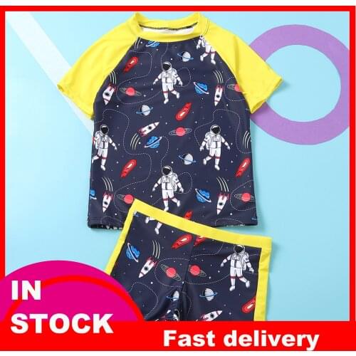 4# Cartoon Swimsuit Kids Swimwear Swimsuit Summer O-neck Swimwear And Surfwear Short Sleeve Swimsuit For Boy Купальник Детский