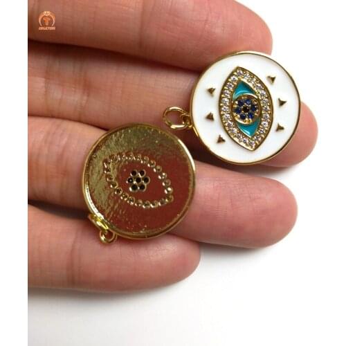 5pcs Cubic Zircon Evil Eye Pendant Delicate Shiny Star Pendant Gold Silver Bridesmaid Pendant Necklaces For Women Jewelry Gift Y