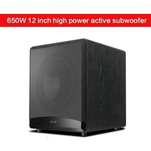 650W 12-inch High-power Subwoofer Home Amplifier Speaker Professional KTV Home Theater Audio HiFi Enthusiast Active Audio